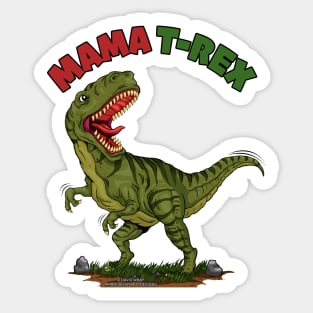 Mama T-Rex Dinosaur Funny Mothers Day Novelty Gift Sticker